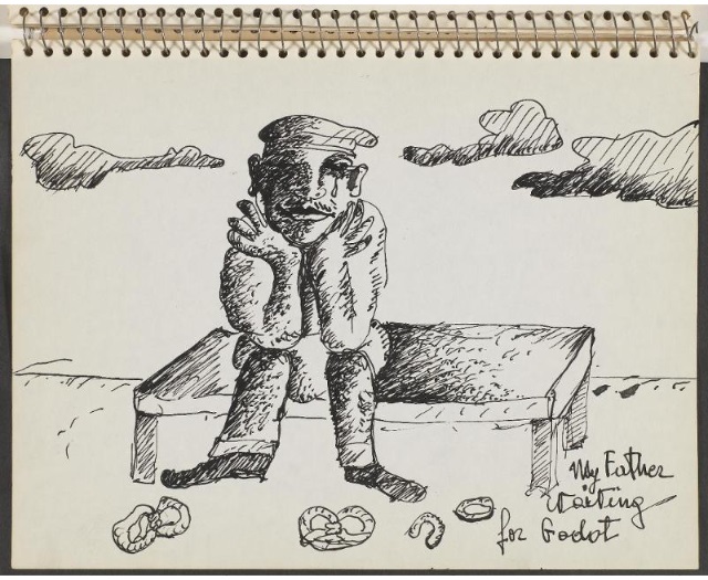 My father waiting for Godot